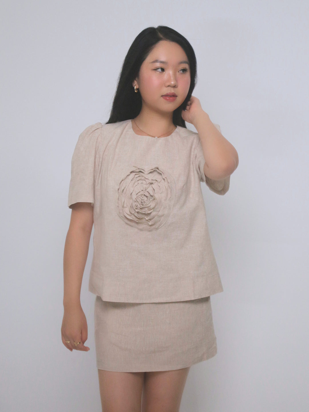 Roselyn 100% Linen Blouse